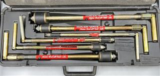 WATER-GATE 77080 WATER SHUT OFF TOOL SET OF 6 WITH CASE
